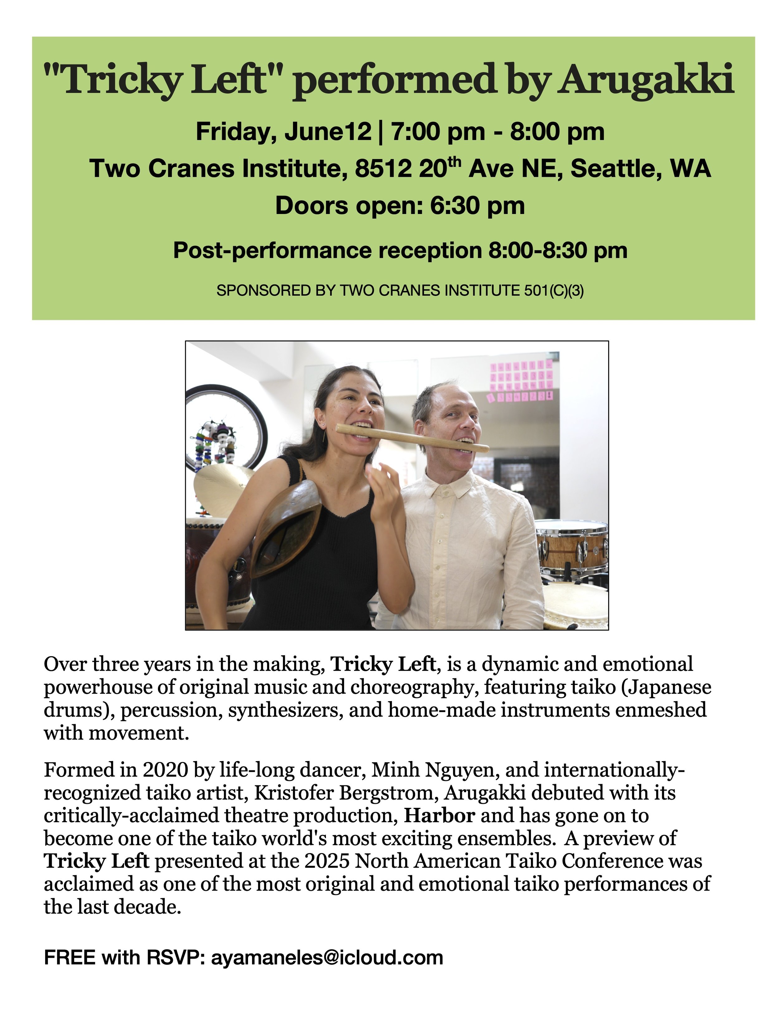 Arugakki performance at Two Cranes — Two Cranes Aikido | Two